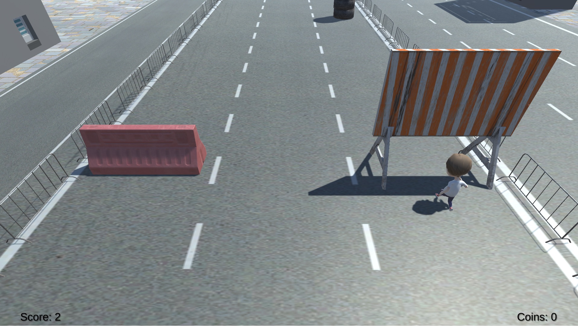 Endless runner game screenshot